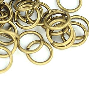 8mm-Jump Rings-Antique Gold